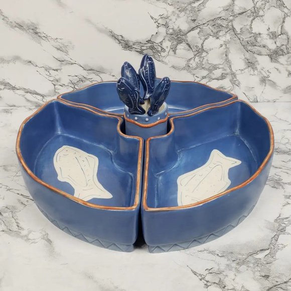 Dept 56 Serving Set 8pc Fish - Picture 7 of 7